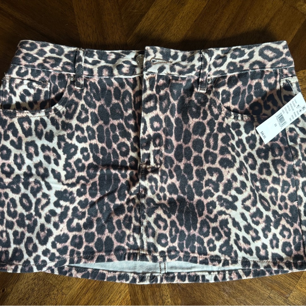 PacSun Leopard Print Skirt